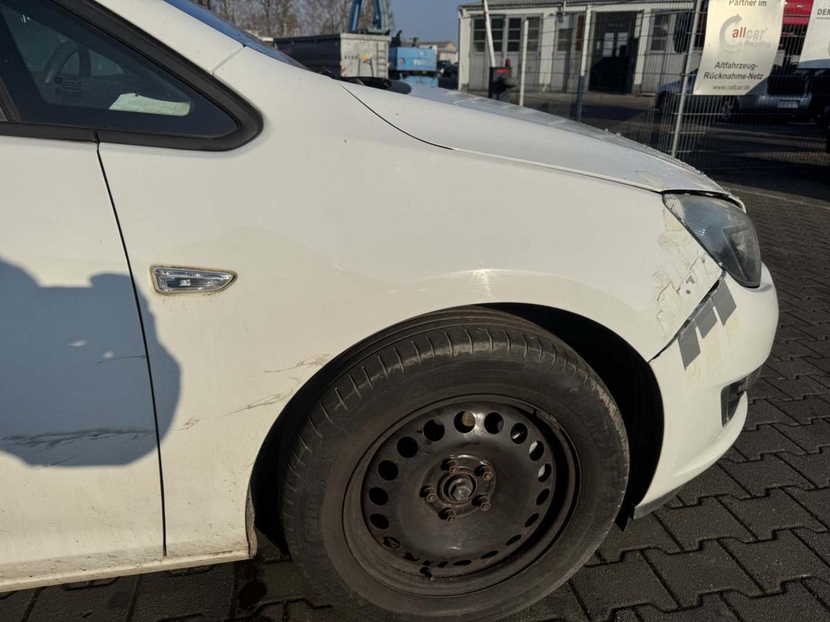 Opel Astra J Sports Tourer original Kotfl&uuml;gel vorn rechts Z40R Schneewei&szlig; Bj.2012